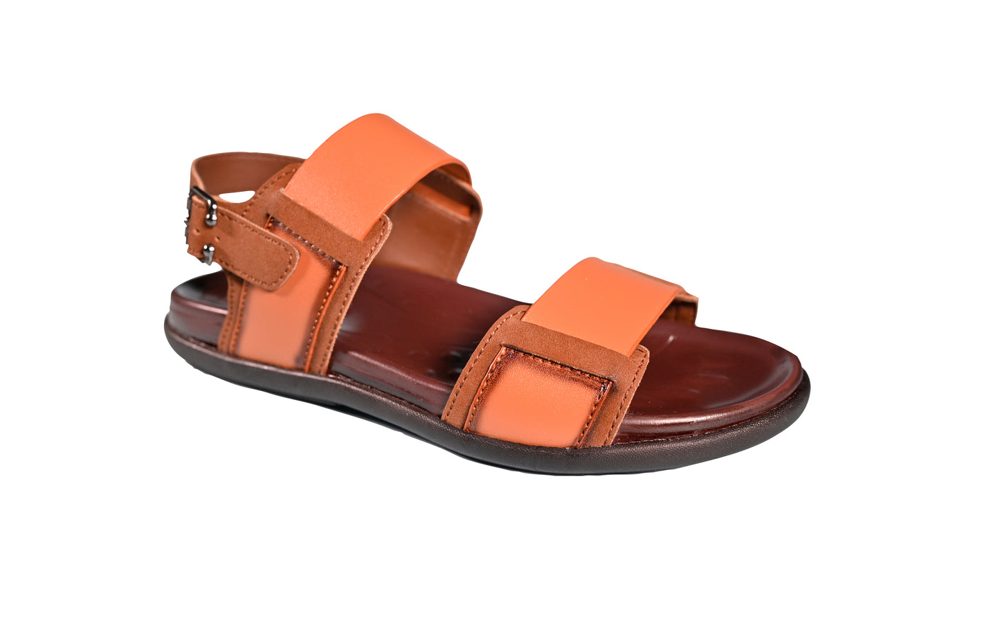 Men’s Classic Leather-Style Sandals – Tan Brown