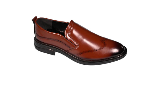 Men's Premium Slip-On Formal Shoes – Tan Brown