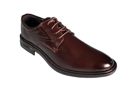 Men's Classic Formal Lace-Up Shoes – Brown