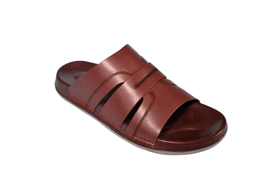 Men's Premium Slip-On Slides – Coffee Brown