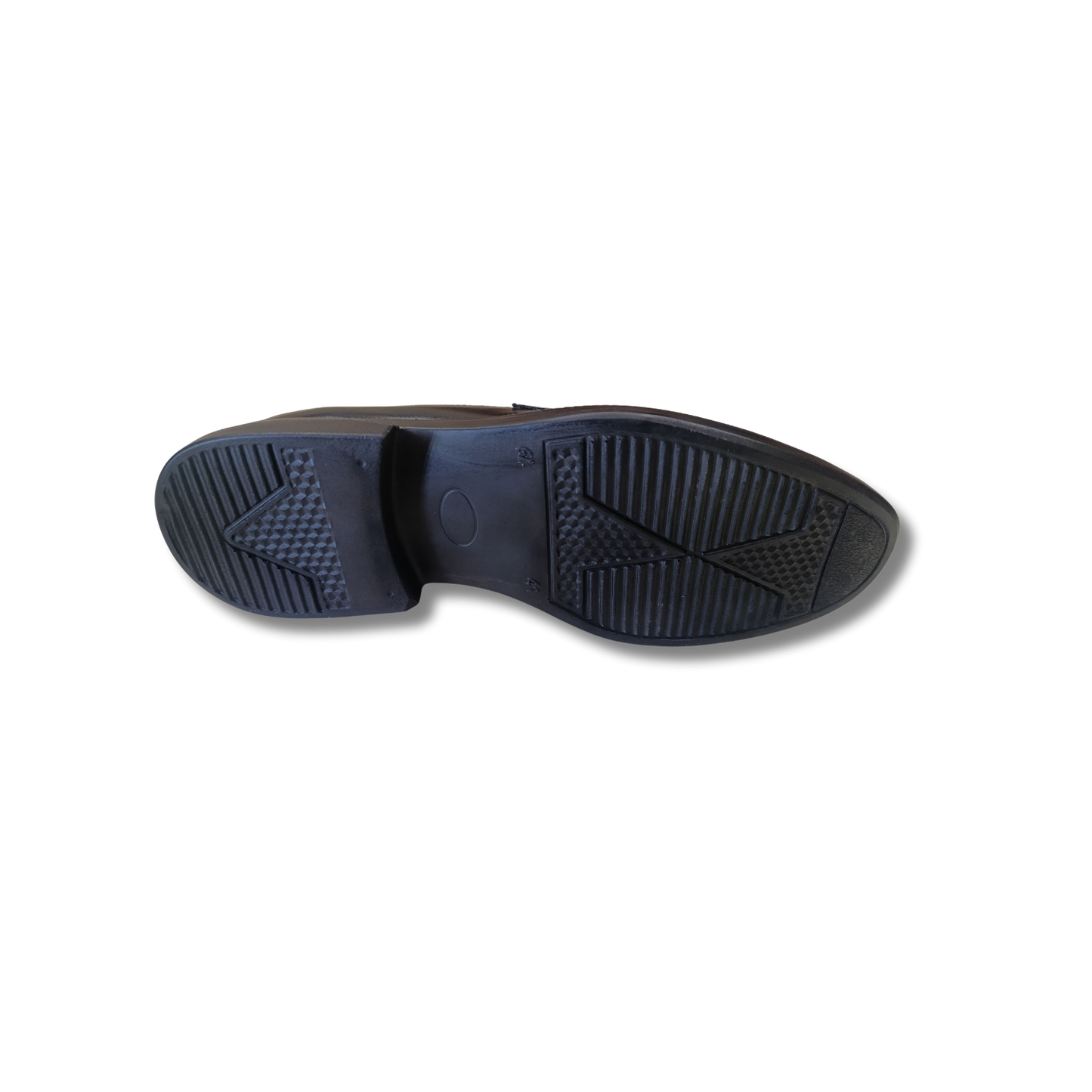 Men’s Semi-Formal Black Synthetic Leather Slip-On Shoes with Metal Accent (CK-109)