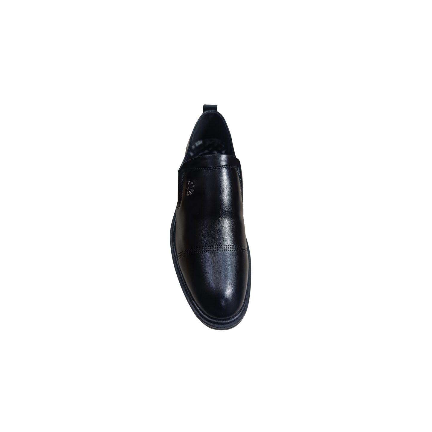 Men’s Semi-Formal Black Synthetic Leather Slip-On Shoes (CK-104)