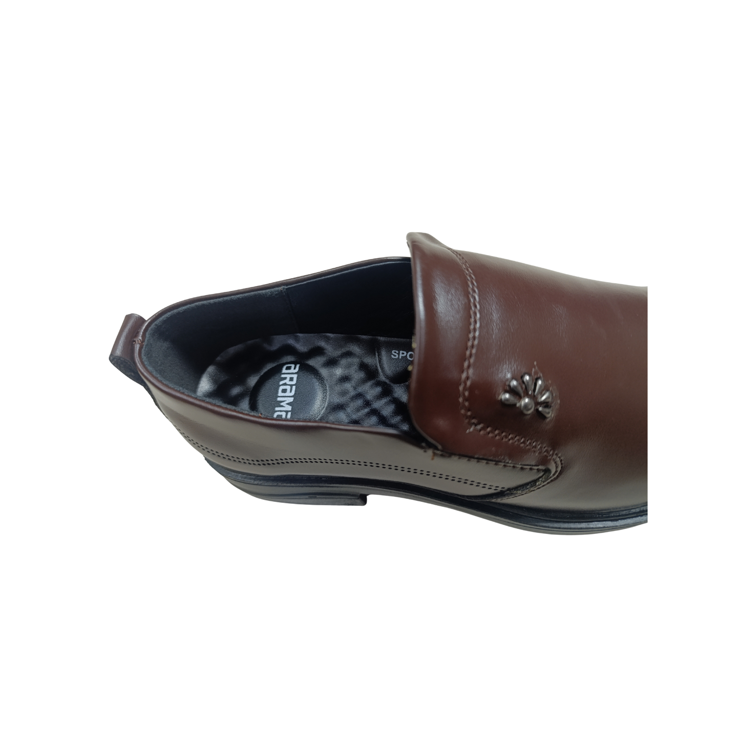 Men’s Semi-Formal Brown Synthetic Leather Slip-On Shoes (CK-104)