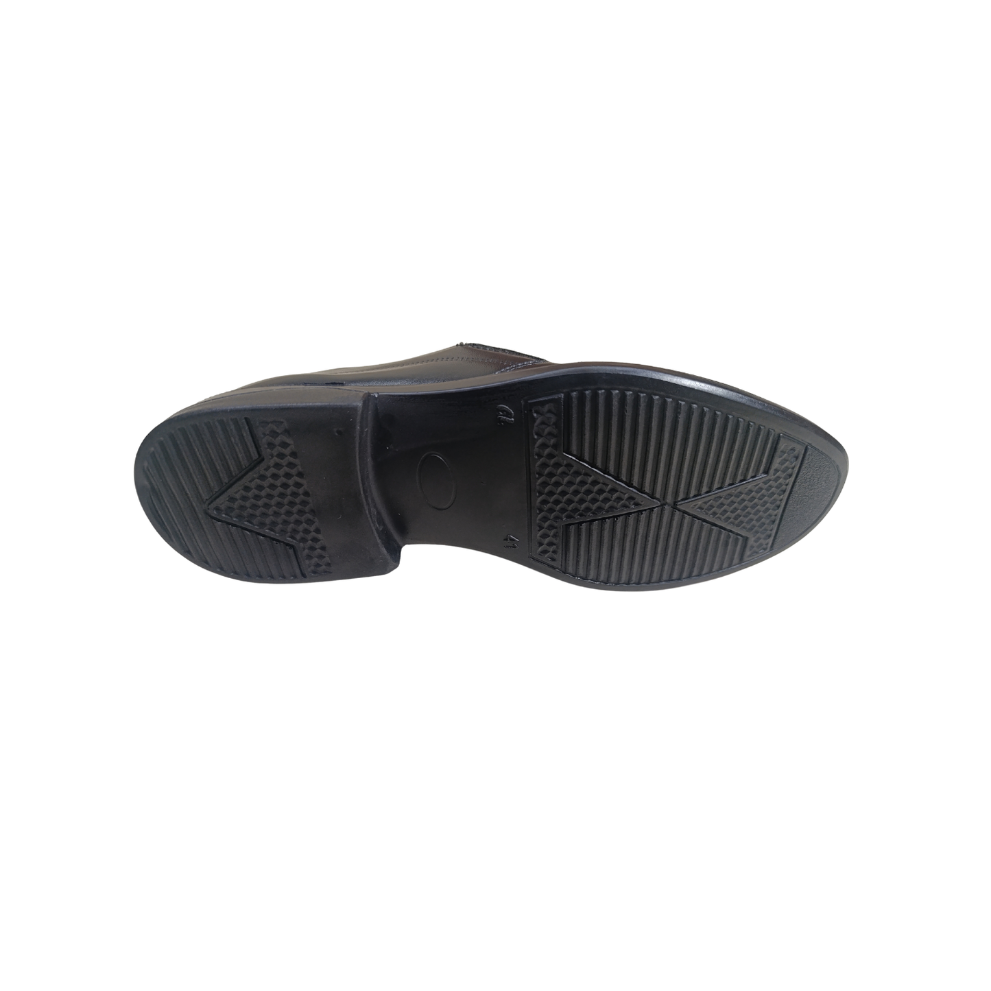Men’s Semi-Formal Black Synthetic Leather Slip-On Shoes (CK-104)